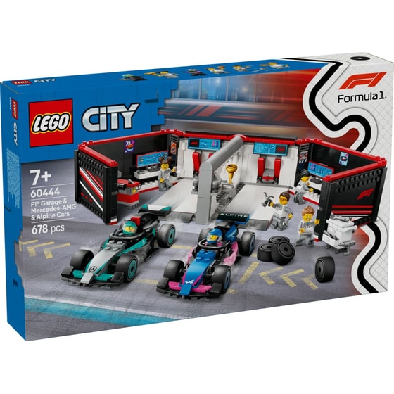 LEGO® City F1® Garage & Mercedes-AMG & Alpine Cars (60444) image 0