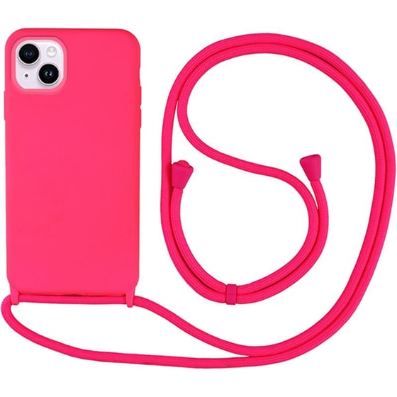 Θήκη Apple iPhone 14 - My Colors με Κορδόνι Carryhang - Ροζ image 0
