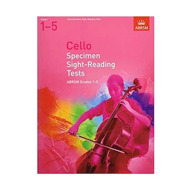 ABRSM Abrsm - Cello Specimen Sight-reading Tests, Grades 1-5 From 2012