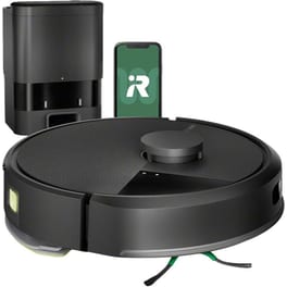 IROBOT ROOMBA 105 Combo + AutoEmpty Dock για Σκούπισμα και Σφουγγάρισμα Μαύρο Σκούπα Ρομπότ
