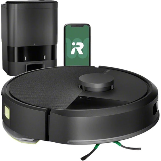 IROBOT ROOMBA 105 Combo + AutoEmpty Dock για Σκούπισμα και Σφουγγάρισμα Μαύρο Σκούπα Ρομπότ image 0
