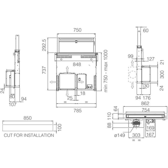 ELICA GETUP IX/A/90 90 cm Inox Απορροφητήρας Πάγκου image 4