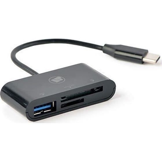 Card Reader Lamtech Type C - Μαύρο image 0