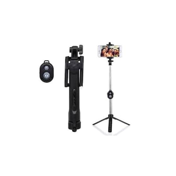 Selfie Stick Με Bluetooth Και Τηλεχειριστήριο Spm Monopod-black image 0