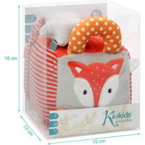 Kiokids Παιχνίδι Δραστηριοτήτων Κύβος με Κουδουνίστρα Αλεπού (2335) image 1