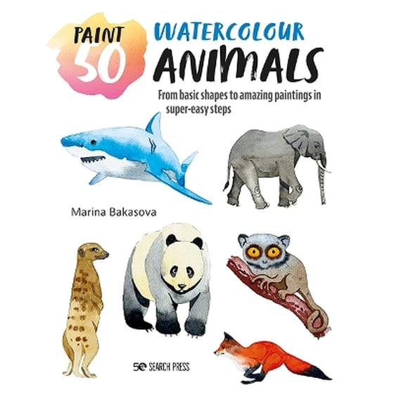 Paint 50: Watercolour Animals image 0