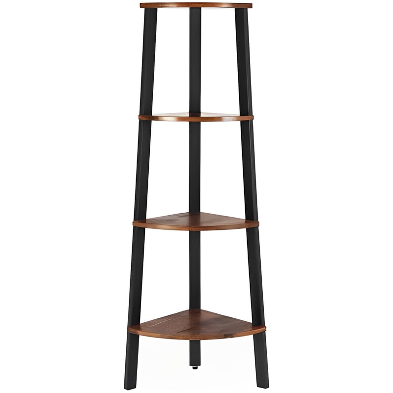 VASAGLE Ραφιέρα Vasagle LLS34X Μεταλλική 34x125 cm - Μαύρο/ Καφέ