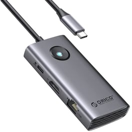 Docking Station Orico Pw11-6pr, 3x Usb/type-c/hdmi/rj45, 4k, 100w, Γκρι