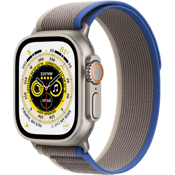 Apple Watch Ultra Titanium 49mm GPS + Cellular - Blue/Gray Trail Loop S/M image 0