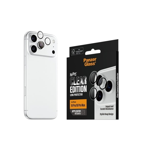 Προστατευτικό καμερών Apple iPhone 18 Pro/iPhone 18 Pro Max - PanzerGlass Hoops Camera Lens Protector - Transparent image 5