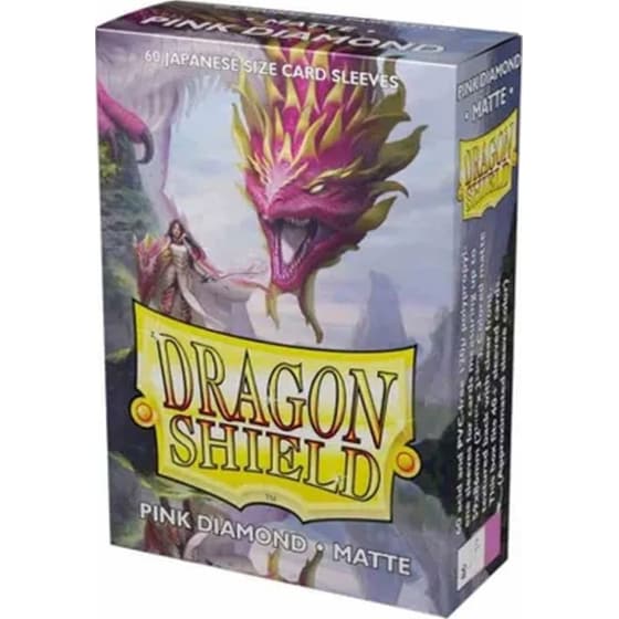 Dragon Shield Japanese Matte Sleeves Pink Diamond Cornelia 60 Τμχ image 0