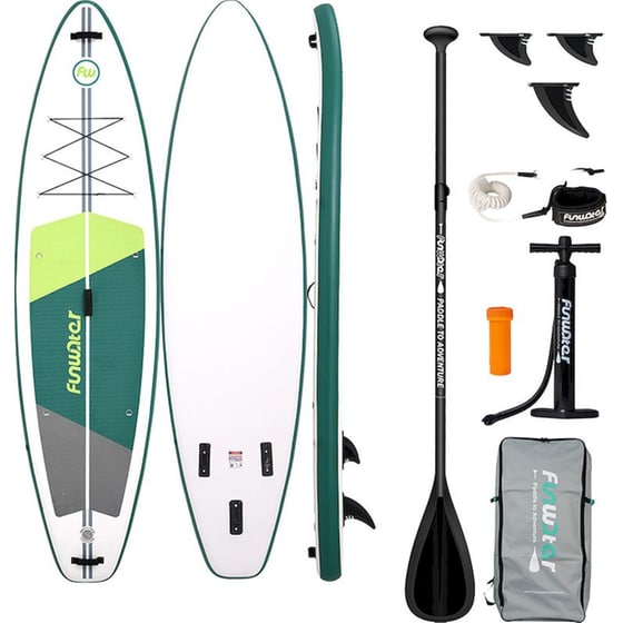 Φουσκωτή Σανίδα SUP FunWater 240x76x10cm - Πράσινη image 0