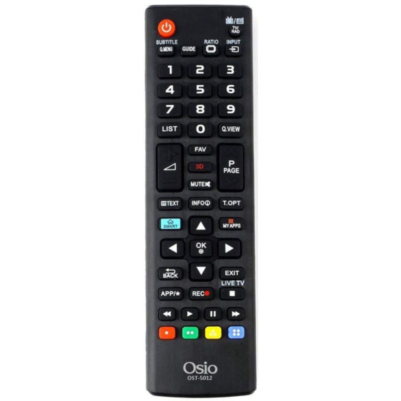 Τηλεχειριστήριο Τηλεόρασης OSIO OST-5012 για LG - Μαύρο