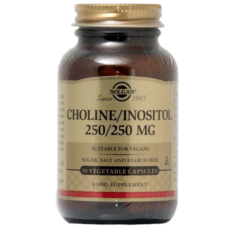 Ειδικό Συμπλήρωμα Διατροφής Solgar Choline/Inositol 250mg - 50 κάψουλες