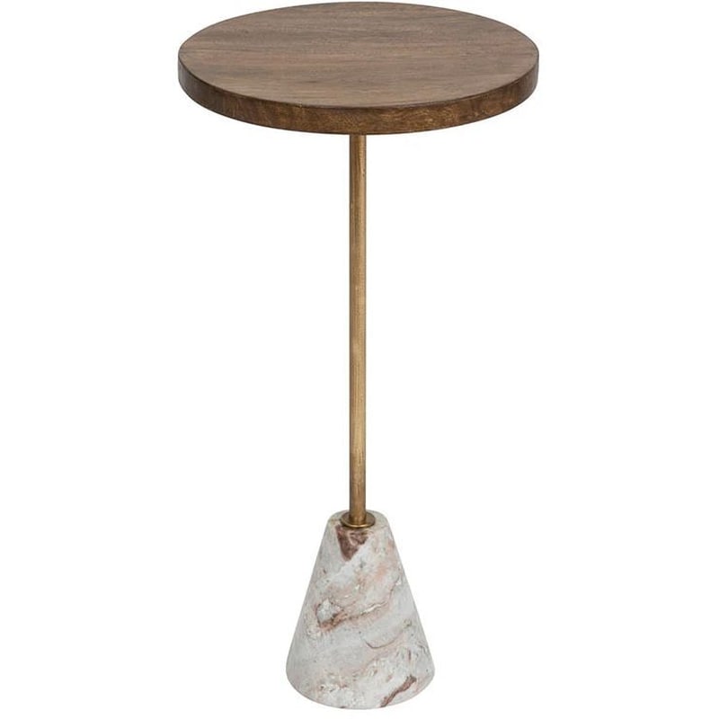 Τραπεζάκι Σαλονιού Spitishop από Ξύλο Φ35.5x69cm - Καφέ