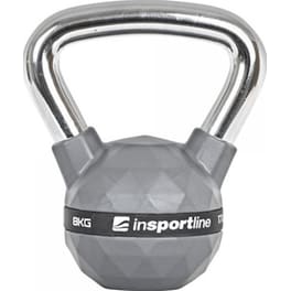 Kettlebell Κλασσικό 8 kg InSPORTline INS-21639 από Σίδηρο με Επένδυση PU - Γκρι