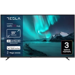 Tesla LED 55" 4K Smart Τηλεόραση 55E655BUW