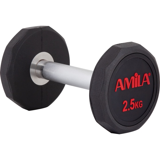 Βαράκι Δεκάγωνο 2.5kg Amila TPU Series 90621 από Ατσάλι - Μαύρο image 2