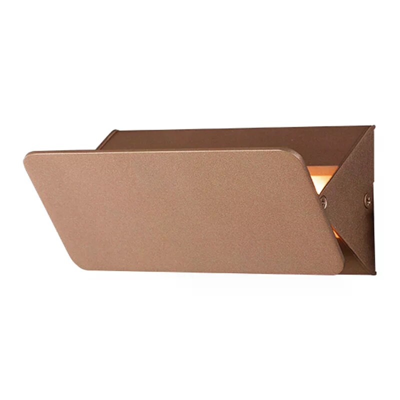 Απλίκα Τοίχου Led Aca από Αλουμίνιο 16x6.45x8cm - Χρυσή