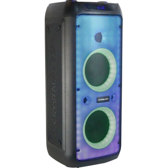 Party Speaker Crystal Audio PRT-16 TWS 120W Karaoke με Ασύρματo Μικρόφωνo - Μαύρο image 1