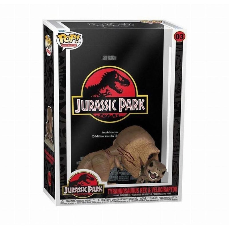 FUNKO Funko Pop! Movie Posters - Jurassic Park - Tyrannosaurus Rex Velociraptor #03