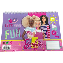 Μπλοκ Ζωγραφικής Gim Α4 Σπιράλ Barbie 30 Φύλλων