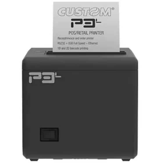 Custom P3L RS232 Ασπρόμαυρος Εκτυπωτής Thermal Label με Θύρα USB Type B (911MX010200733) image 1