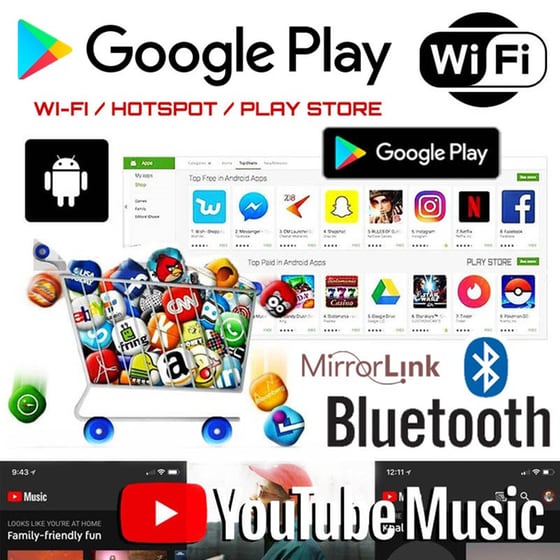 Ηχοσύστημα με Οθόνη Αφής 9'' Android GPS Wi-Fi Bluetooth 1GB/16GB Hy110a για Hyundai i30 (2018 - 2020) - Μαύρο image 3