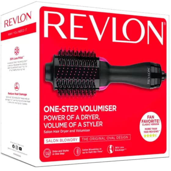 Ηλεκτρική Βούρτσα REVLON Salon One-Step Volumizer RVDR5222E 800 W Μαύρο |  Public