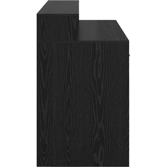Γραφείο VidaXL από Επεξεργασμένο Ξύλο 120x55x91 cm - Μαύρη Δρυς image 6
