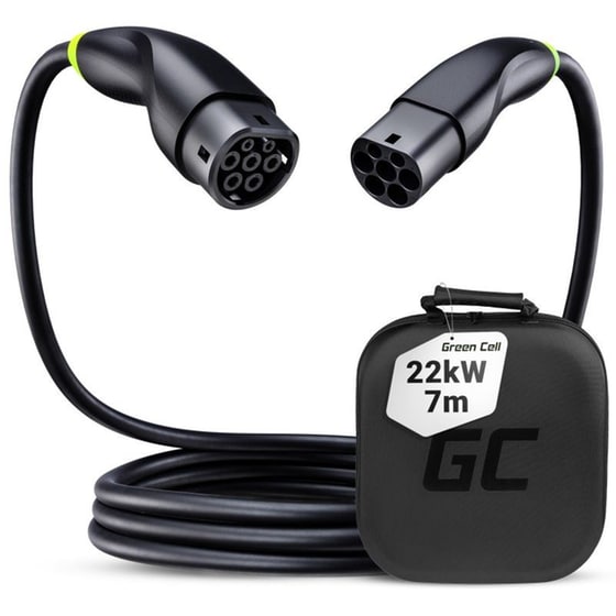 Καλώδιο Φόρτισης EVKABGC02 Greencell 7m 22 kW - Μαύρο image 2