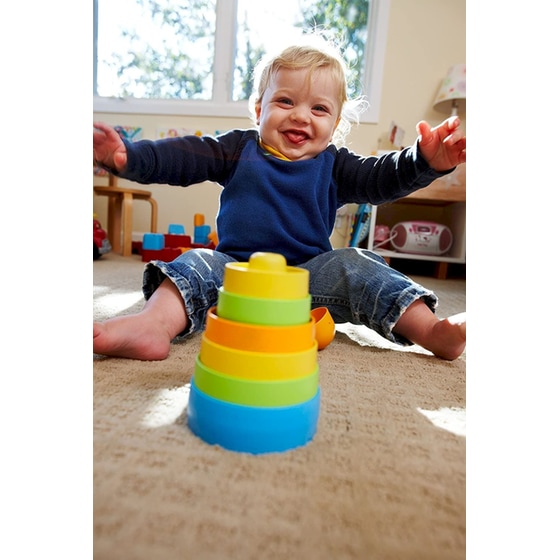 Green Toys Παιχνίδι Στοίβαξης Πυραμίδα Κυλίνδρων (STK01R) image 5