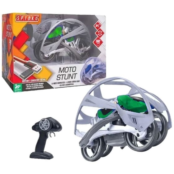 Moto Stunt R/c Ακροβατική Μοτοσυκλέτα 2.4ghz Spidko - Πράσινο image 1