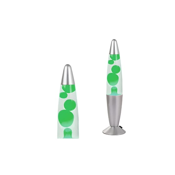 Διακοσμητικό Φωτιστικό Aria Trade Λάμπα Λάβας 8.5x34.5 cm - Πράσινο image 1