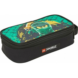 Κασετίνα Οβάλ Lego Bags Ninjago Green Μονή