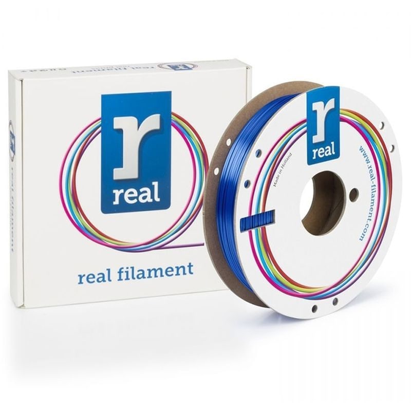 REAL FILAMENTS REAL FILAMENTS νήμα 3D εκτυπωτή PLA Satin - 0.5kg 1.75mm - Μπλε