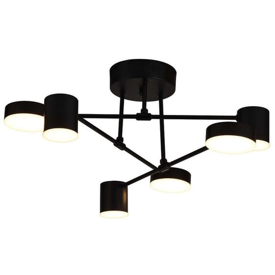 Φωτιστικό Πλαφονιέρα Viokef Uno 4268200 Led από Αλουμίνιο/Ατσάλι - Μαύρο image 0