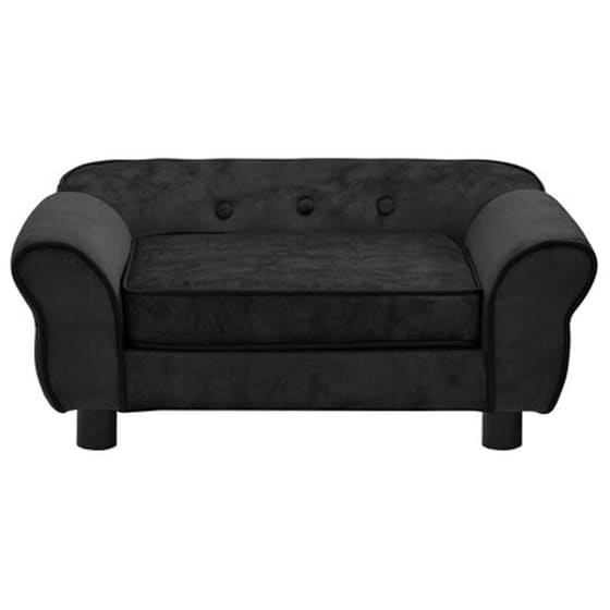 Vidaxl Καναπές - Κρεβάτι Σκύλου Μαύρος 72 X 45 X 30 Εκ. Βελουτέ image 3
