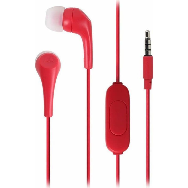 MOTOROLA Ακουστικά Handsfree Motorola Earbuds 2 - Κόκκινο