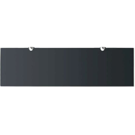 Ράφια Τοίχου VidaXL από Γυαλί 70x20 cm 2 Τμχ -  Μαύρο image 4
