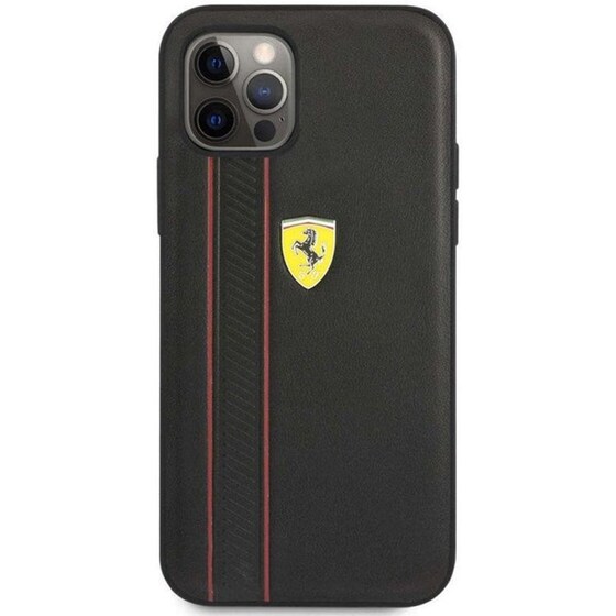 Θήκη Apple iPhone 12 Pro Max - Ferrari - Μαύρο image 0
