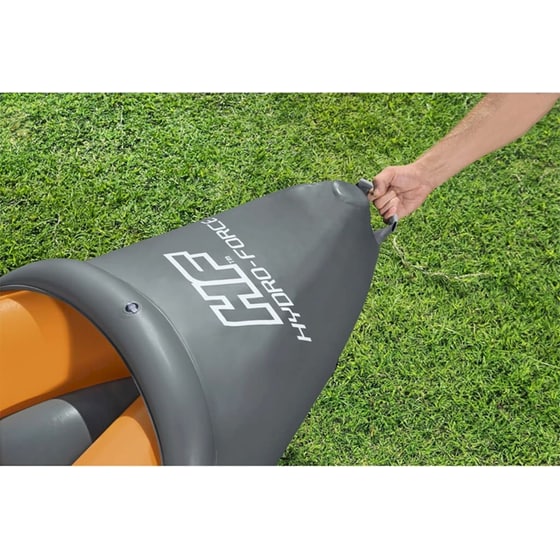 Καγιάκ Φουσκωτό Διθέσιο Bestway Hydro-Force Rapid Χ2 321cm - Πορτοκαλί/ Γκρι image 11