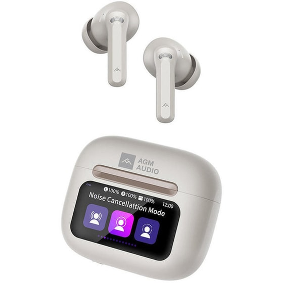Ακουστικά Bluetooth AGM Buds 9 - Beige image 0