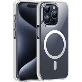Θήκη Apple iPhone 15 Pro Max - Hoco Magnetic Premium Series Anti-drop Magnetic Mag-charge - Διάφανο / Μωβ