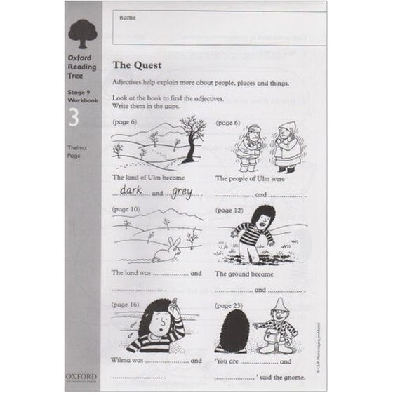 Oxford Reading Tree: Level 9: Workbooks: Workbook 3: The Quest and Survival Adventure (Pack of 6) image 0