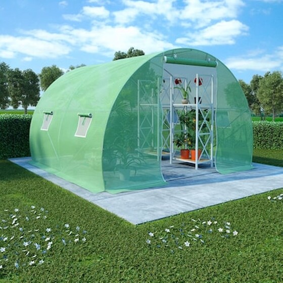 Vidaxl Θερμοκήπιο 6 Μ² 3 X 2 X 2 Μ. Με Βάση Από Χάλυβα image 0