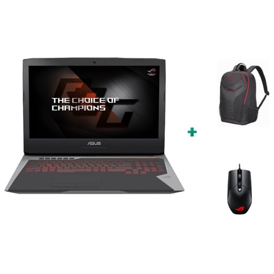 Laptop Asus ROG 17.3" (i7-7820HK/32GB/512GB/GeForce GTX 1080) G701VIKBA060T image 0