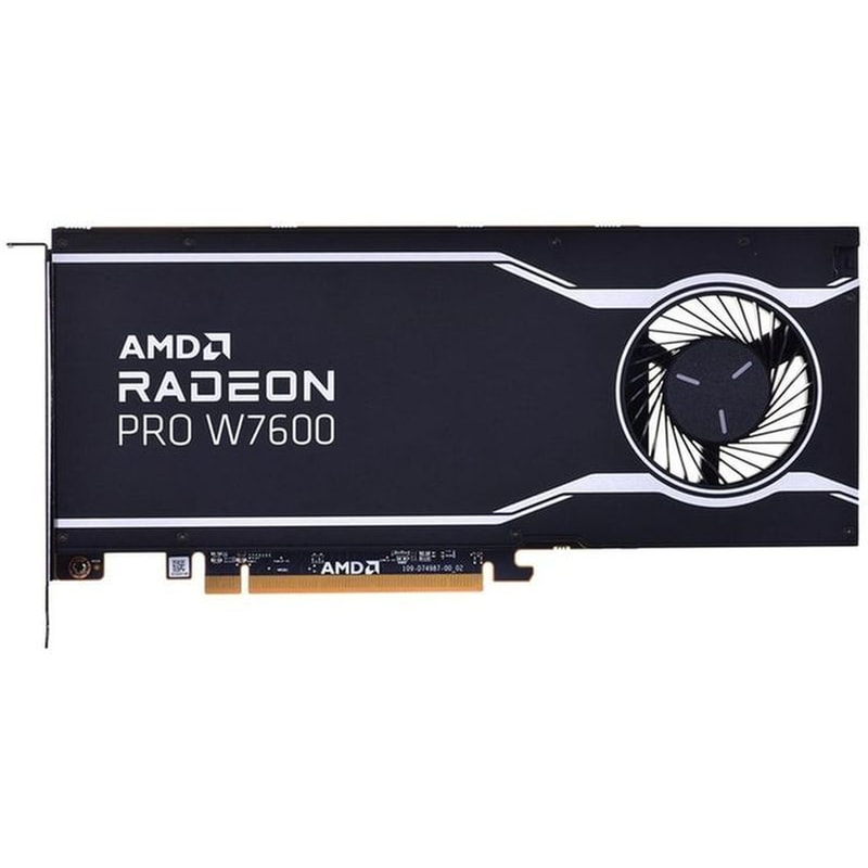 AMD Κάρτα Γραφικών AMD Radeon Pro W7600 8GB GDDR6 4x DP 2.1 130W PCI Gen4 x8