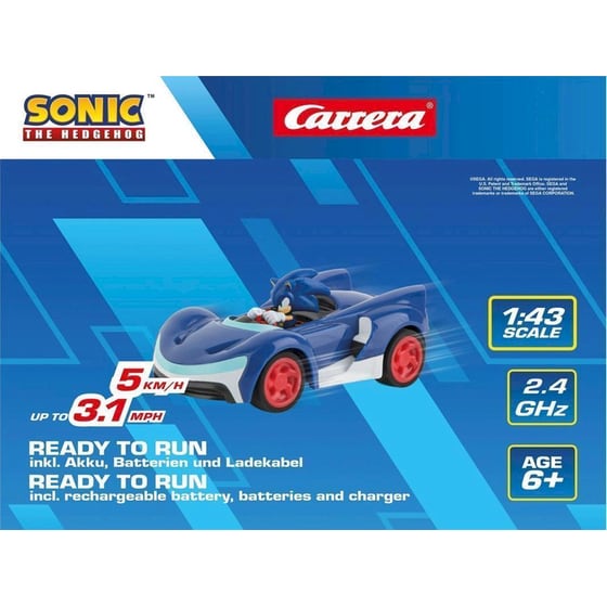 Carrera Τηλεκατευθυνόμενο Αυτοκίνητο R/C Sonic The Hedgehog Team Sonic Racing Sonic Vehicle image 5