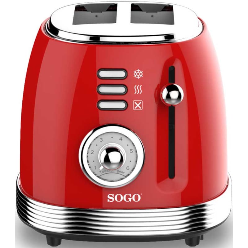 SOGO SOGO TOS-SS-5460 2 Θέσεων 850W Κόκκινο Φρυγανιέρα